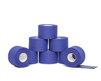 HealiT Easy Rip™ 1.5 Inch Performance Athletic Foam Prewrap - Professional Sports Pre Wrap Athletic Tape - Perfect for Taping Wrist & Ankles - Provides Amazing Knee Support - Blue - 8 Pack