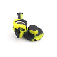 JYH-U Hooded Skull Pipe, Personal Hand-held Pipe, Creative Pipe Gift (Color : Black/Yellow)