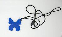 Bestie Toys Butterfly Sensory Chew Necklace-(1Pack)-Food Grade Silicone -Chewelry for Boys & Girls with Autism SPD ADHD Chewing Biting Stimming Needs-Oral Motor Aid-Made in The U.S.A(Royal Blue)