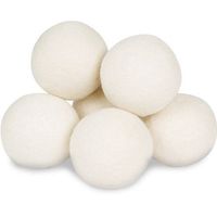 Planet Homeware Wool Dryer Balls 6-Pack, XL Premium Reusable Natural Fabric Softener