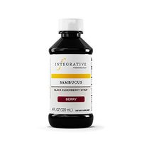 Integrative Therapeutics - Sambucus - Black Elderberry Syrup - Support Immune System & Cold and Flu Relief Supplement - Berry Flavor - 4 fl oz