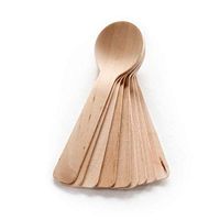 4" Length Tasting Wooden Spoons,Pack of 100 EA
