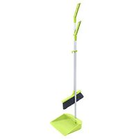Broom and Dustpan With Long Handle Telescopic Up Non-stick Hair Soft Brush Broom And Dustpan Extra Long Handle Non-Slip Handle Multi-Function Broom Set Home Kitchen Room Lobby Cleaning To