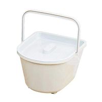XIHAA U-Shaped Handrail Portable Toilet Inner Bucket, Solid Barrel Toilet Commode Chair Inner Bucket,Suitable for Elderly Pregnant Women,Disabled,A