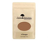 Aloha Medicinals- Pure Chaga - Inonotus Obliquus - Organic and Wild Crafted Mushrooms – Immune System Support – Detoxifying, Anti-Inflammatory – Blood Sugar, Cholesterol Control - 4oz Bag (Powder)