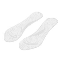 uxcell Silicone Insole Foot Massage Relaxation Cushion Pad Padding Support Clear Pair