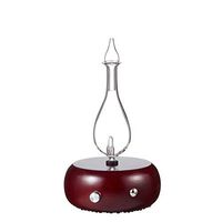 Magnificent 2.0 Nebulizing Essential Oil Diffuser for Aromatherapy By Organic Aromas - Dark-colored Wood Base and Glass Reservoir With Touch Sensor Light Switch