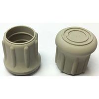 Protective Leg Tip, Slipon, Rd, 1-3/32, PK10