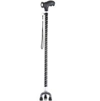 ZHM LED Light Walking Stick Adjustable Walking Cane Non-Slip Aluminium for Disabled and Elderly,Black