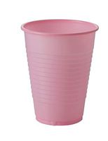 Exquisite 12 oz Pink Plastic Cups II 50 Count Bulk Pack Disposable Party Cups II Premium Quality Plastic Tumblers for Parties