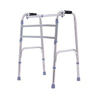 Rolling Walkers Walking Frame Walking Aid Walking Elderly Walking Aids Steady and Lightwalking Aids Non-Slip Folding Walking Frame Walker (Color : Silver, Size : 554375-85cm)