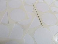 Minilabel 50mm Serrated Edge , Certificate Wafer Company Seal Labels , Stickers For Embossing , Awards & Rewards White
