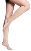 Calf Compression Sleeve for Women & Men - Footless Leg Sleeves Socks - Boosts Circulation - Reduces Fatigue - Eases Shin Splints for Athletes, Runners & Everyday Wear 1 Pair