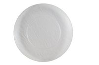 Posh Setting Harmony Collection 40 Pack China Like Wood Pattern, Clear Plastic 7" Salad/Appetizer Plates Fancy Disposable Dinnerware