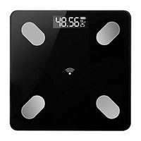 GMNP0di% Weighing Scale for People Bluetooth Body Fat Scale Electronic Weight Scale Home Smart Body Monitor LED Display Bluetooth APP BMI Weighing Electronic Scale Black 30x30cm