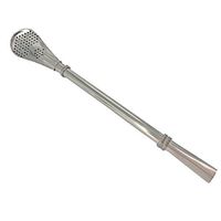 Naladoo 1PC Pro Tea Stainless Steel Drinking Yerba Mate Straw Gourd Bombilla Filter Spoon