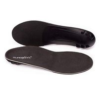 Superfeet BLACK DMP, Sensitive Feet Low Arch Memory Foam Anti-Fatigue Orthotic Insoles, Unisex, Black, X-Small/B: 4.5-6 Wmns/2.5-4 Juniors