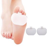 2pieces Gel Forefoot Pad Valgus Pro Feet Care High Heels Forefoot Pad Half Insole Foot Silicone Pad Foot Care Sore Feet Pain