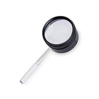Handheld Magnifier Magnifying Glass - 35x All Metal Old Man Reading Handheld Portable Double Lens - Black 13x5cm (5x2") Multifunctional Modern Magnifying Glass Series
