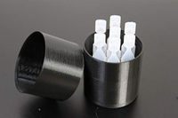 Eye Drops Holder & Storage w/lid, Holds 7 Single use Disposable vials - Znet3D (Black)