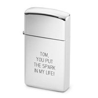 Slim Size High Polish Zippo Lighter *Free Engraving (