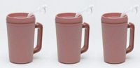 Insulated Double Walled Thermal 22 oz Pitcher with Straw 3/Pack