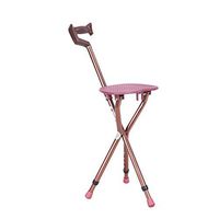TDM Cane Folding Stool Elderly Disabled Persons Underarm Crutches Folding Cane Stool Aluminum Alloy Anti-Slip Three-Legged Walking Stick