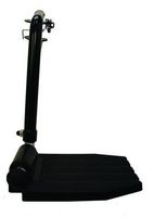 New Solutions FRB412R Top Latch Footrest Black Hemi Pin Spacing Right Plastic Footrest Wheelchair
