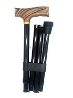 Classy Walking Canes CWC9952308 Folding Cane – Tall, Black, 39-43 in. Functional Grip Canes