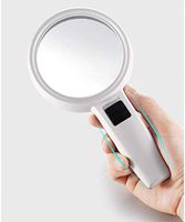 Yxian 30X Magnifying Glass with Light, High Power Handheld Lighted Magnifier with Large Double Glass Lens 12 Led Magnifiers for Seniors Reading, Coins, Stamps, Map,Inspection, Macular Degeneration