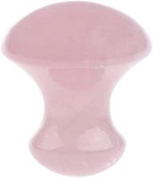 Natural Rose Quartz Gua Sha Guasha Scraping Massage Tool Mushroom-Shape Guasha Board for Spa Relaxing - Pink