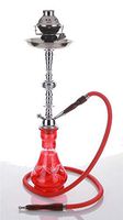 1 hose 23" Halab Red Hookah Shisha Nargila water glass vase pipes smoke sale