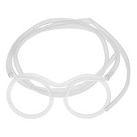 MonkeyJack Funny Flexible Drinking Straw Tube Glasses Carnival Party Fancy Dress - Clear