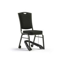 Living Made EZ 8851-1111-DS1007-REZ Vista Dining Chair with Mobility Assist Lever, Black, 18 Inch Width