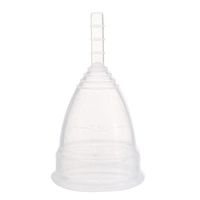 Cigooxm Reusable Silicone Menstrual Cup Period Soft Cups Small Large Size Optional