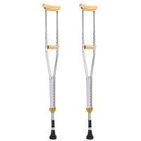 Handicapped Cane, Underarm Shock-Absorbing Aluminum Alloy Body Height Adjustable Thick Non-Slip Handle, Suitable for Elderly Children and Adolescents with Limited Mobility,Medium