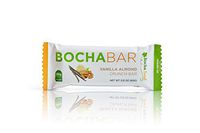 BochaSweet Protein Bar, Vanilla Almond Crunch BochaBar, 20g Grass Fed Collagen, Low Carb, Keto-Friendly, Gluten Free, 12 Count