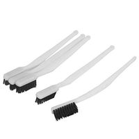 uxcell 180mm Length Plastic Handle Nylon Wire Cleaning Brush 5pcs