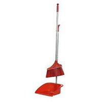 Kylin Express Durable Removable Broom and Dustpan Standing Upright Grips Sweep Set with Long Handle, C2