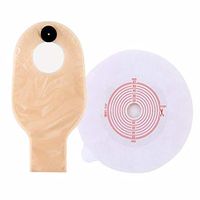 QWERT Co. Wang 10 Drainable Pouches with Closure Clip Two-Piece System Cut-to-Fit 15-57MM Pouch Ostomy Drain