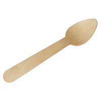 Mini Wooden Spoon (Case of 100), PacknWood - Biodegradable and Compostable Small Wood Spoons (4.33" Long) PK210CCB11