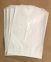 JJHP - 100 Flat Glassine Bags - Not Wax - 5 1/2" x 7 3/4" - Large - FDA Compliant for Crafts and Treats (5.5 x 7.75 Off-White)