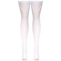 Truform Anti-Embolism 18 mmHg Thigh High Stockings White, X-Large, 2 Count