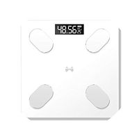 Bathroom Body Fat Scale Floor Scales Scientific Smart Electronic Led Digital Weight Balance Bluetooth App for Android iOS,White-USB