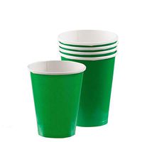 Amscan 12 Oz Plastic Cups (20 Piece), Festive Green