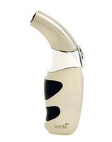 Scorch Torch Refillable Matador Single Jet Flame Butane Torch Cigarette Cigar Lighter (Champagne Silver)