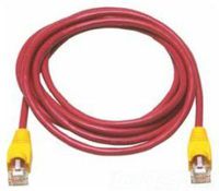 Allen Tel AT1525-REC Category 5e Ethernet Crossover Cable, 25-Foot Length, Red, AT15 Series, U/UTP Patch Cable, 2 Pair, 4 Stranded Copper Conductor