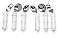 Maddadapt Built-Up Handle Angled Teaspoon - Left Hand