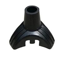 Artibetter 2PCS Tripod Stand for Cane Rubber Walking Stick Cane Replacement tip end Crutch feet (Black)