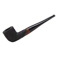 MUXIANG Mini Pocket Briar Pipe Straight Mediterranean Briar Wood Tobacco Pipe with 9mm Filter 10 Cleaning Gifts Brown AA0335K01